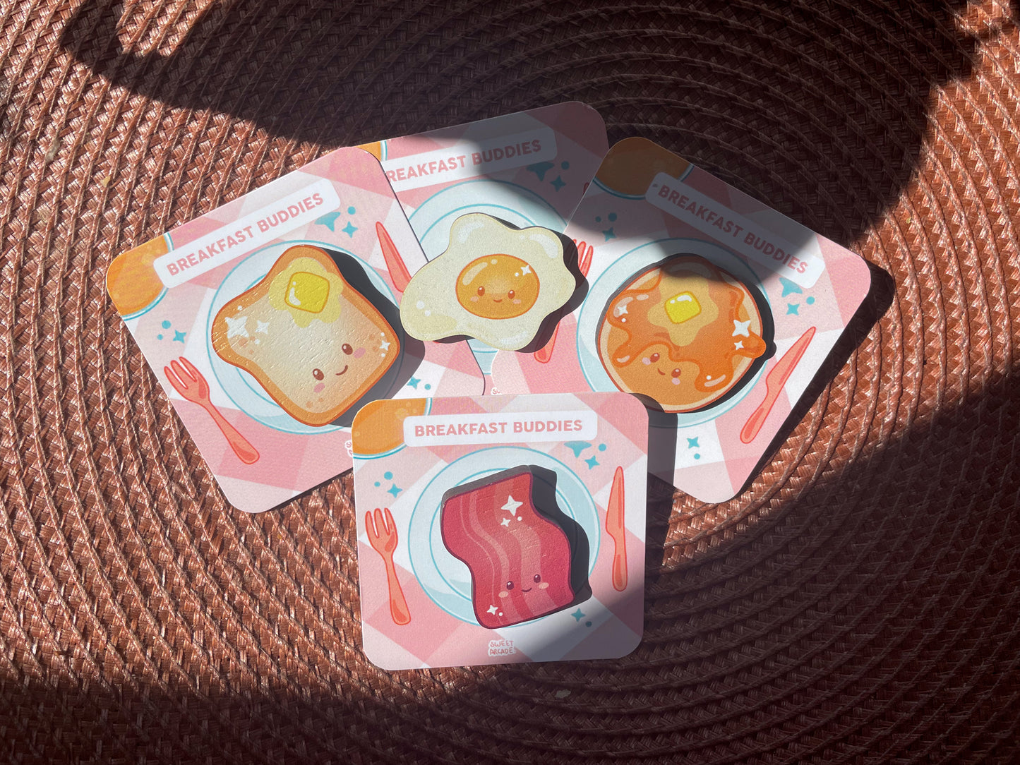 Breakfast Buddies Wooden Badges