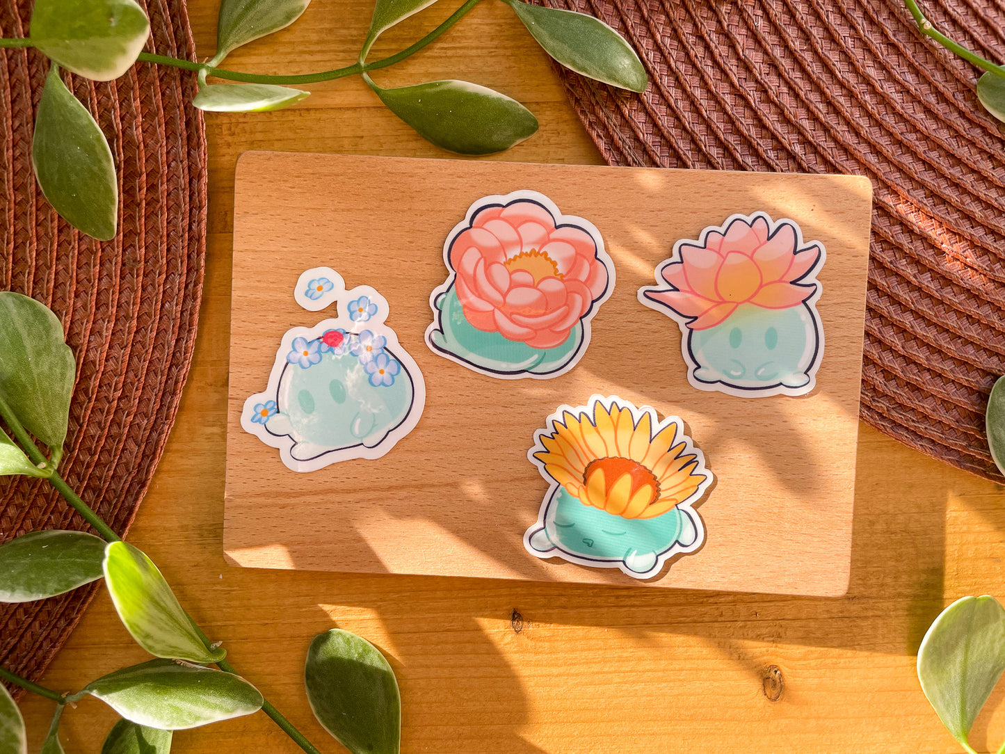 Flower Friends Clear Sticker Set