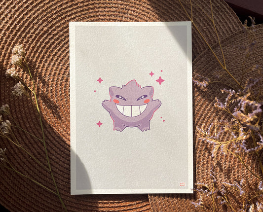 Gengar A5 Print