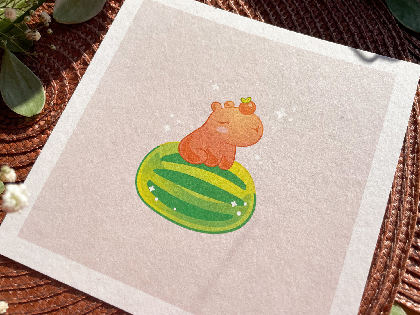 Capybara Square Print