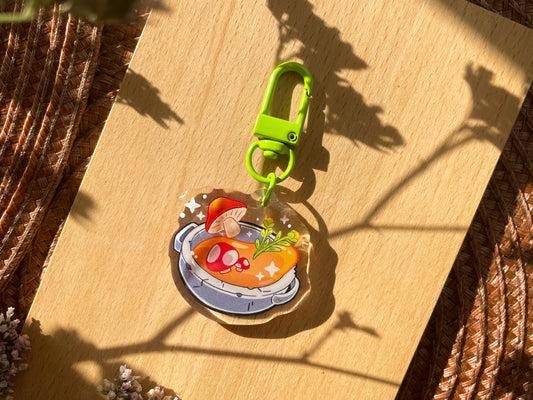 Cooking Pot Acrylic Keychain